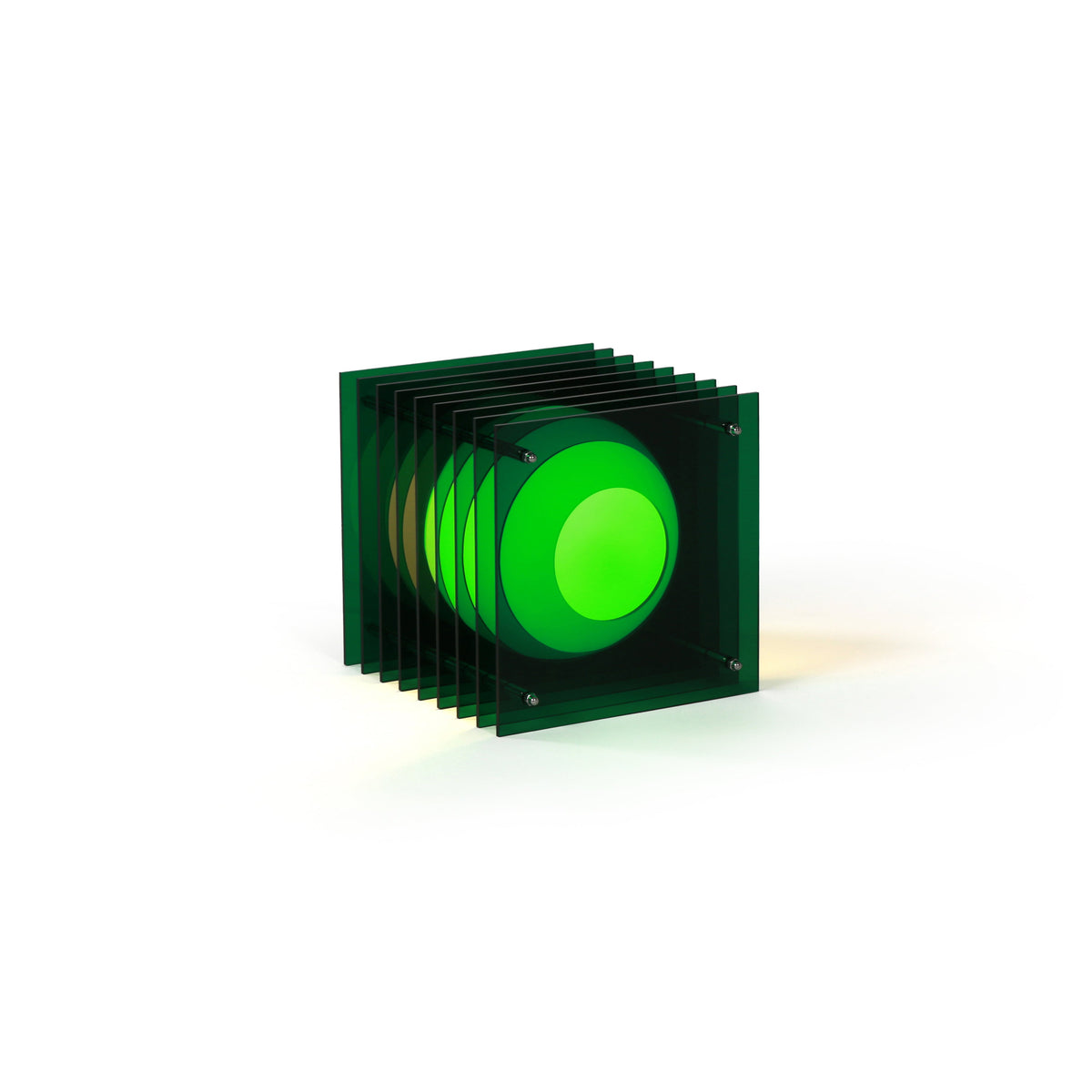 Lớp small square in green acrylic - BằNG