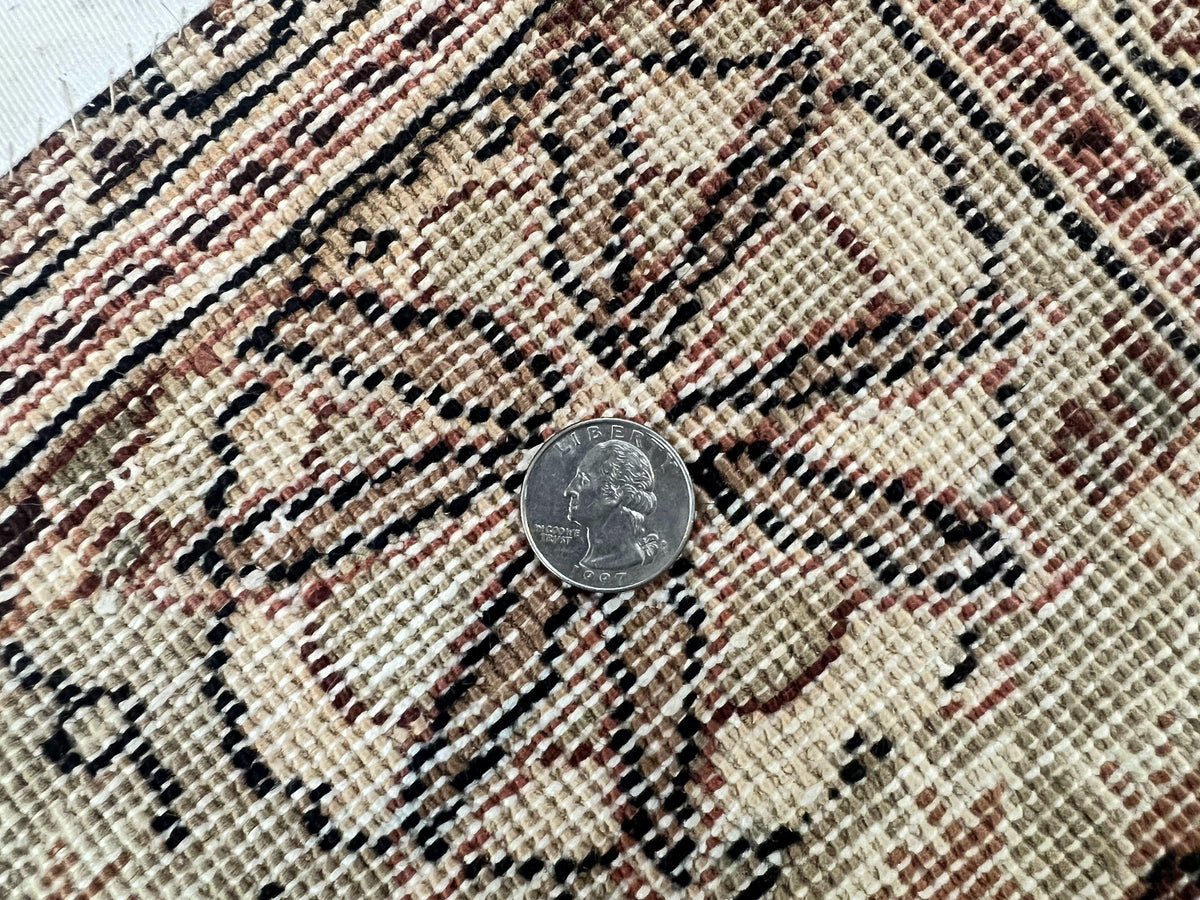 Turkish Sivas Rug 9x12, Handmade Vintage Wool Carpet, Cream Ivory - Jewel Rugs, view 11