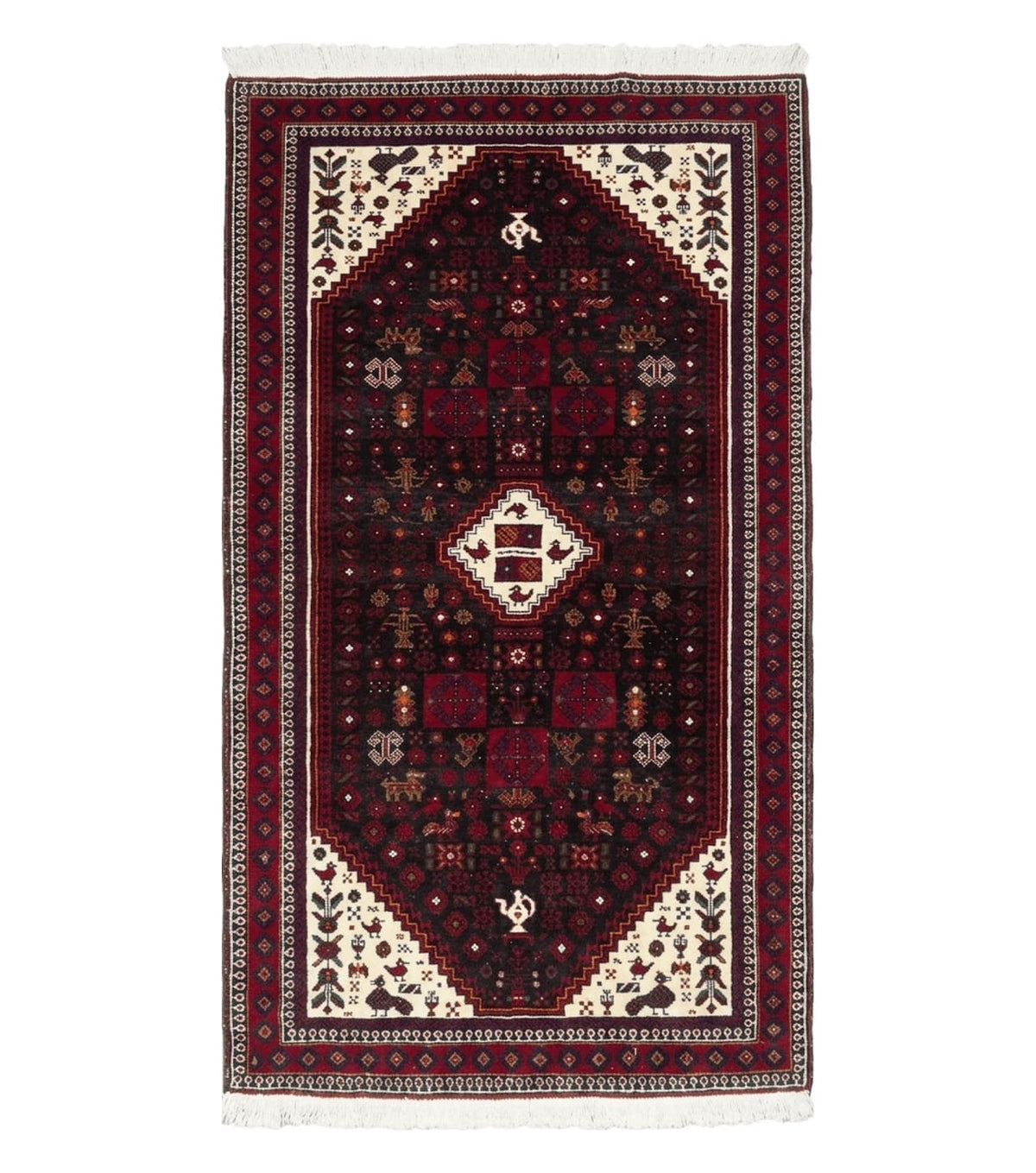 4' X 7' Vintage Handmade Indian Jaipur Rug Bird Carpet - Jewel Rugs