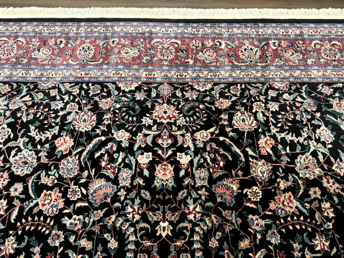 Large Sino Persian Rug 10x15, Floral Allover, Hand Knotted Wool Carpet, Fine - Jewel Rugs, view 4