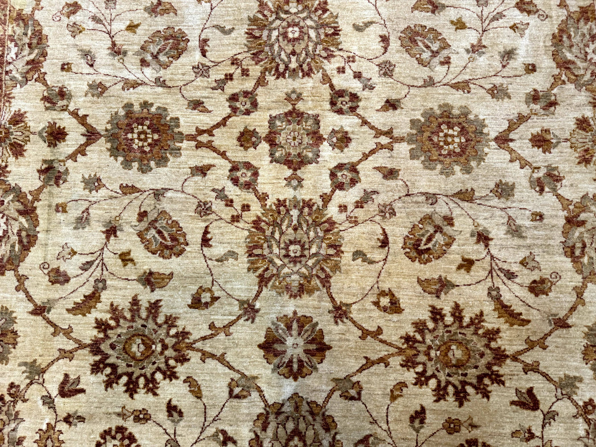 Pakistani Peshawar Rug 8x10, Pak Persian Traditional Oriental Carpet, Handmade, Wool, Allover Pattern - Jewel Rugs, view 5