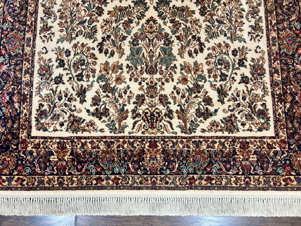 Karastan Rug 5.9 x 9, Ivory Sarouk #760, Wool Vintage Original Collection 700 Series - Jewel Rugs, view 6
