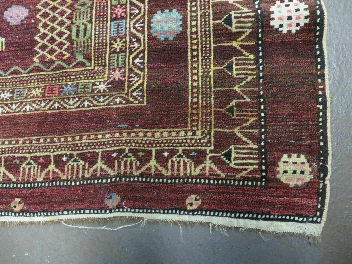4' X 6' Antique Handmade Caucasian Shirvan Russian Armenian Wool Rug Colorful - Jewel Rugs, view 10