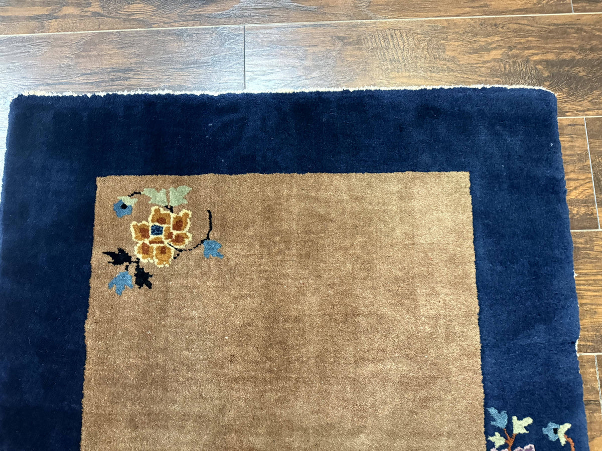 Chinese Rug 3x5, Antique Peking Art Deco Carpet, Simple Design - Jewel Rugs, view 7