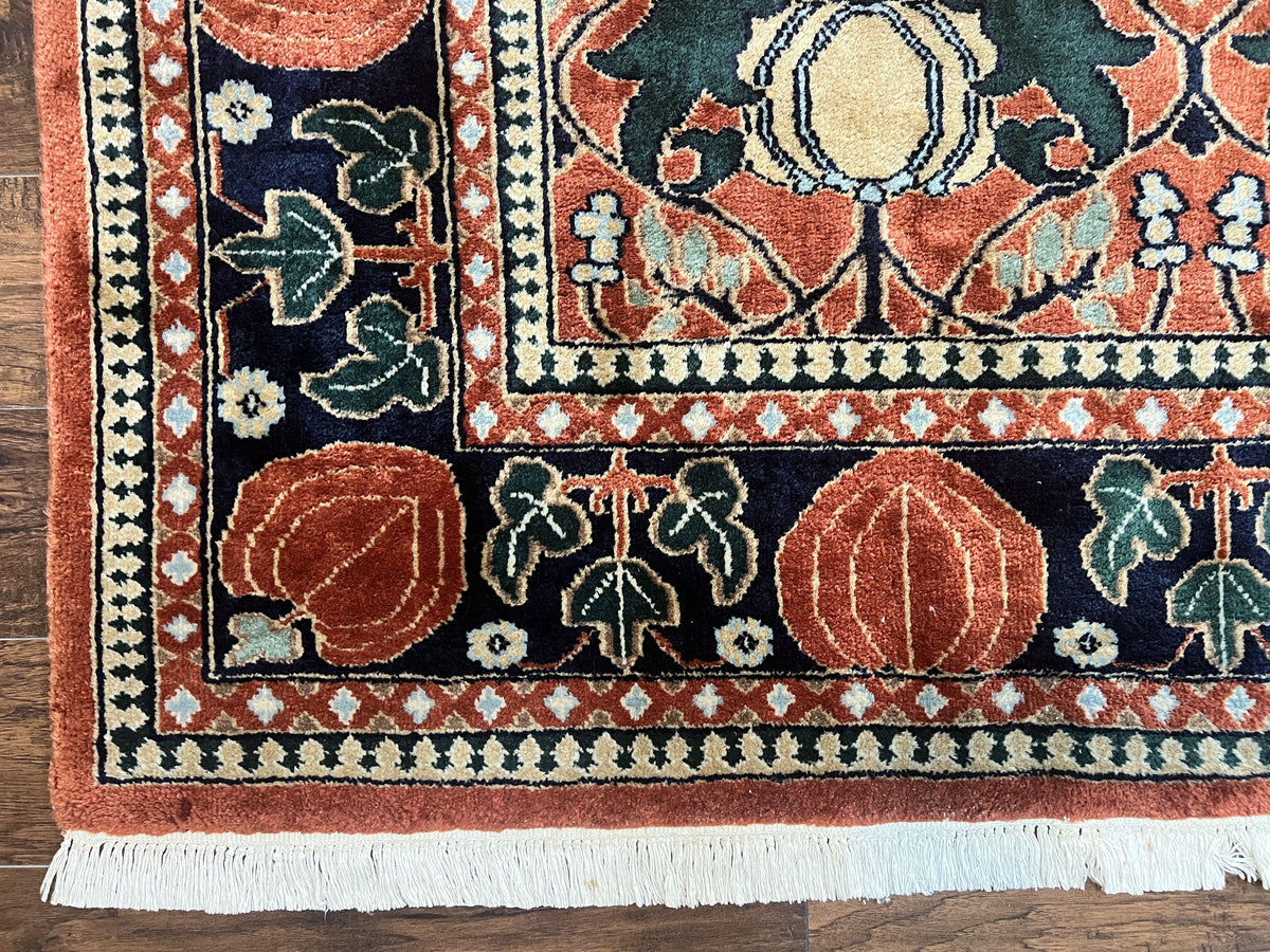 Indo Persian Bidjar Rug 8x10, Red and Black, Handmade Vintage Wool Carpet - Jewel Rugs, view 9