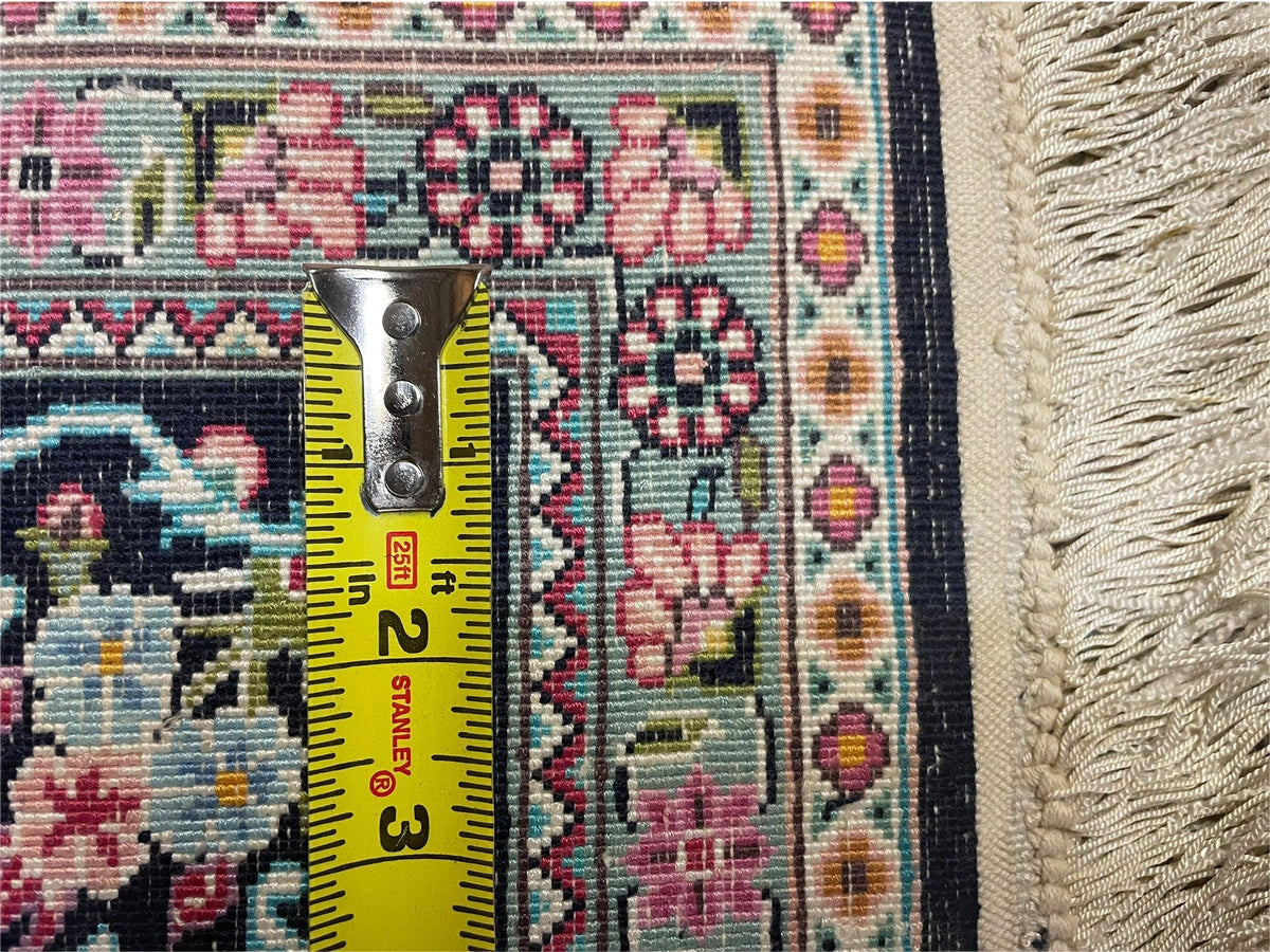 4' X 6' Vintage Fine Hand Made Turkish Oriental Silk Rug 400 KPSI Wow - Jewel Rugs, view 11