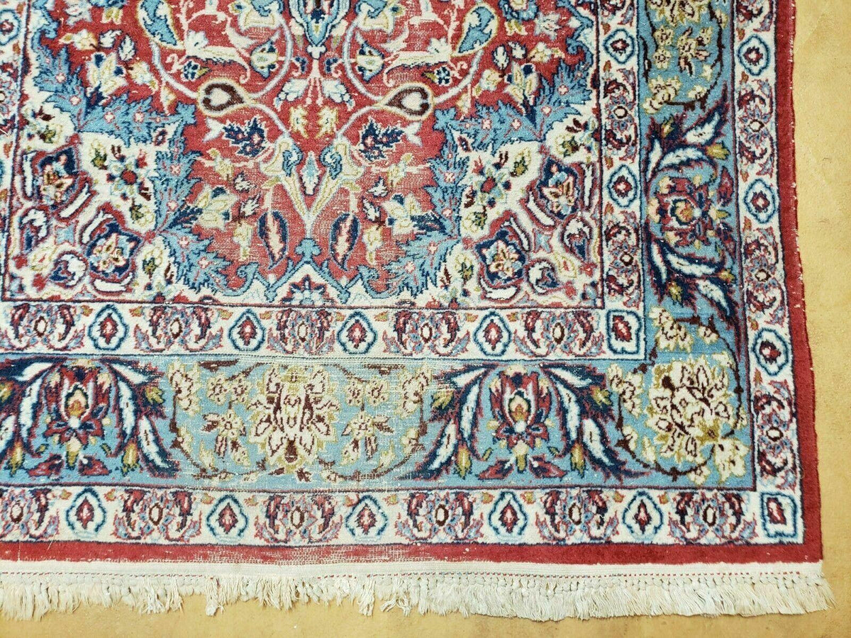 3' 5" X 5' 8" Vintage Handmade Turkish Wool Rug Carpet Vegetable Dyes Nice Red - Jewel Rugs, view 10
