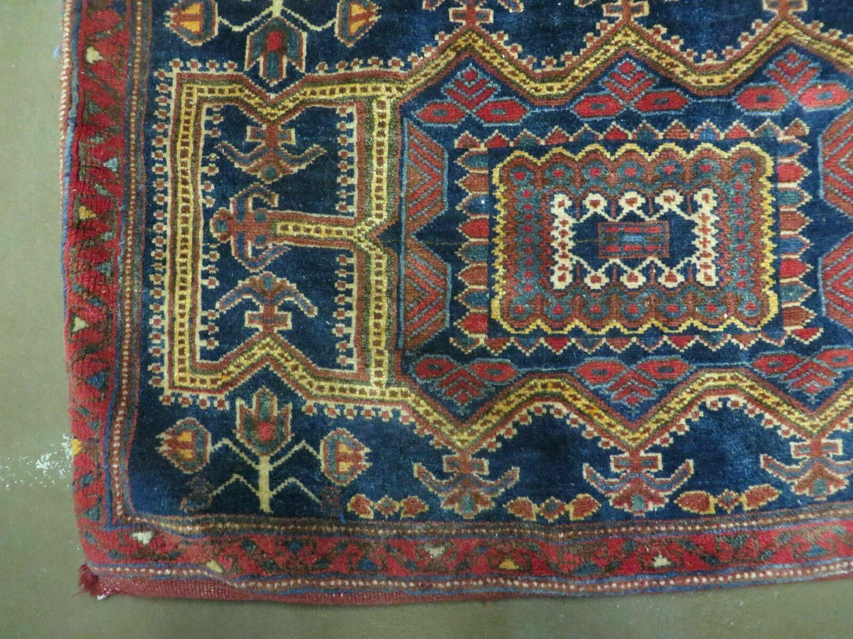 3' X 4.5' Antique Handmade Turkish Tribal Wool Rug Double Saddle Bag Nice - Jewel Rugs, view 8