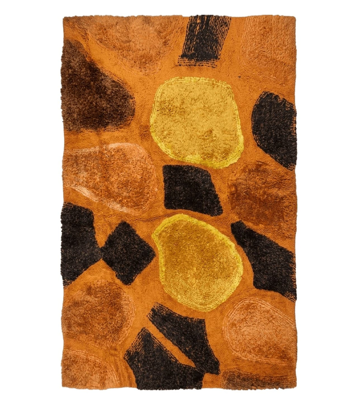 4' X 6' Modern Handmade Hooked Rug Wool Abstract Nice - Jewel Rugs