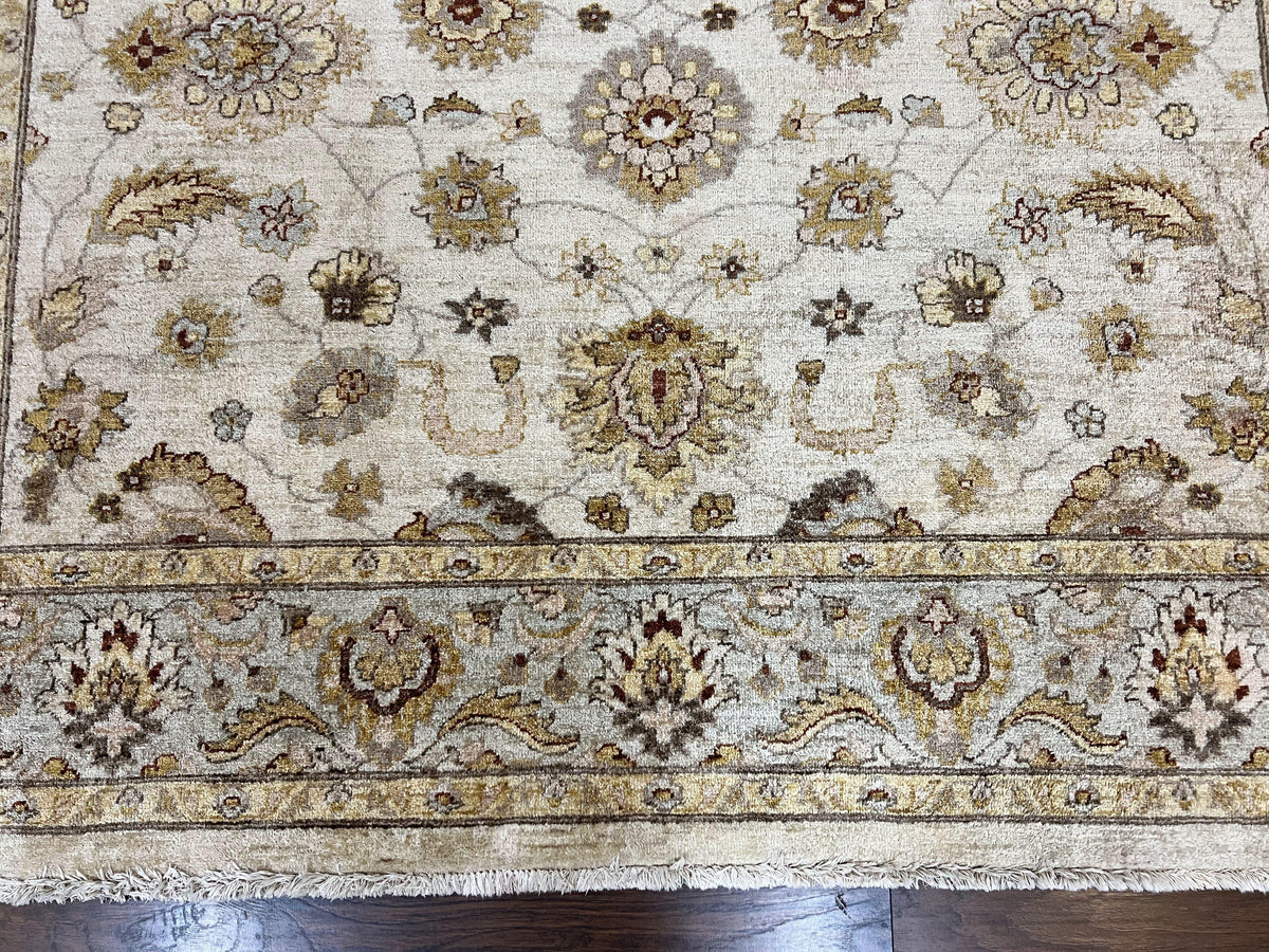 Peshawar Rug 8x10, Oushak Rug, Neutral Colors Hand Knotted Farmhouse Rug - Jewel Rugs, view 6