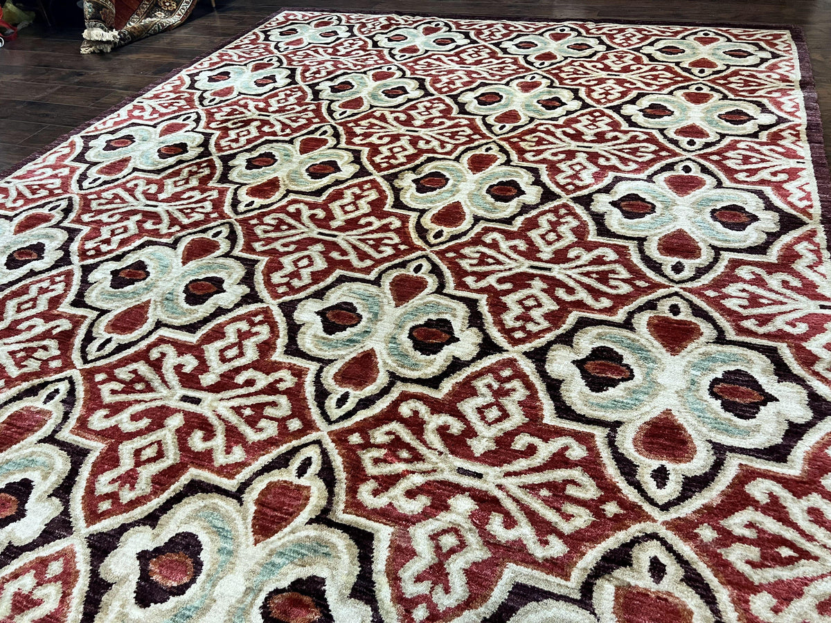 Portuguese Rug 9x12, Vintage Carpet, Handmade Wool Rug - Jewel Rugs, view 3