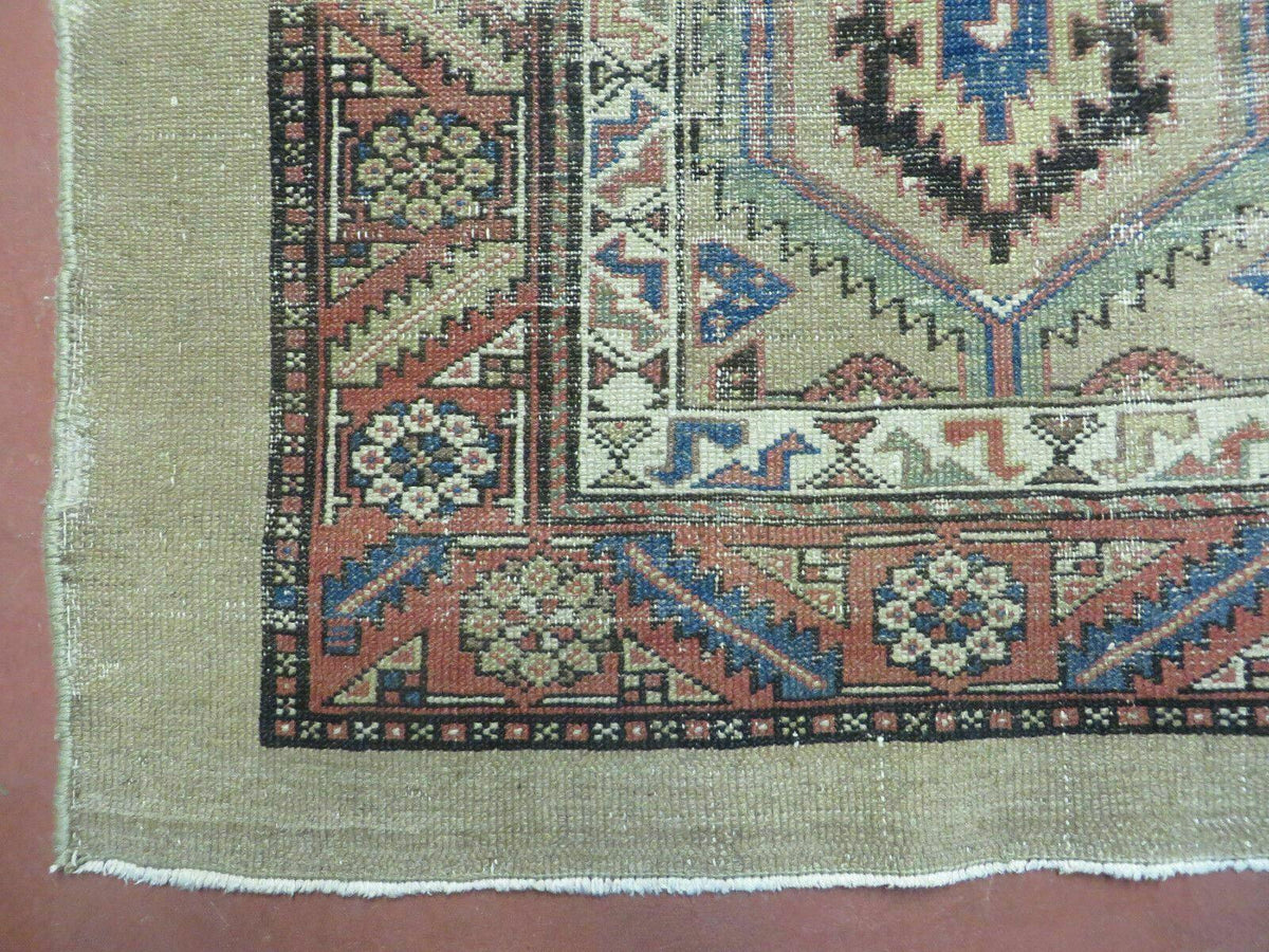 3'4" X 12' Antique Hand Made Turkish Wool Rug Runner Carpet Camel Hair Nice - Jewel Rugs, view 9