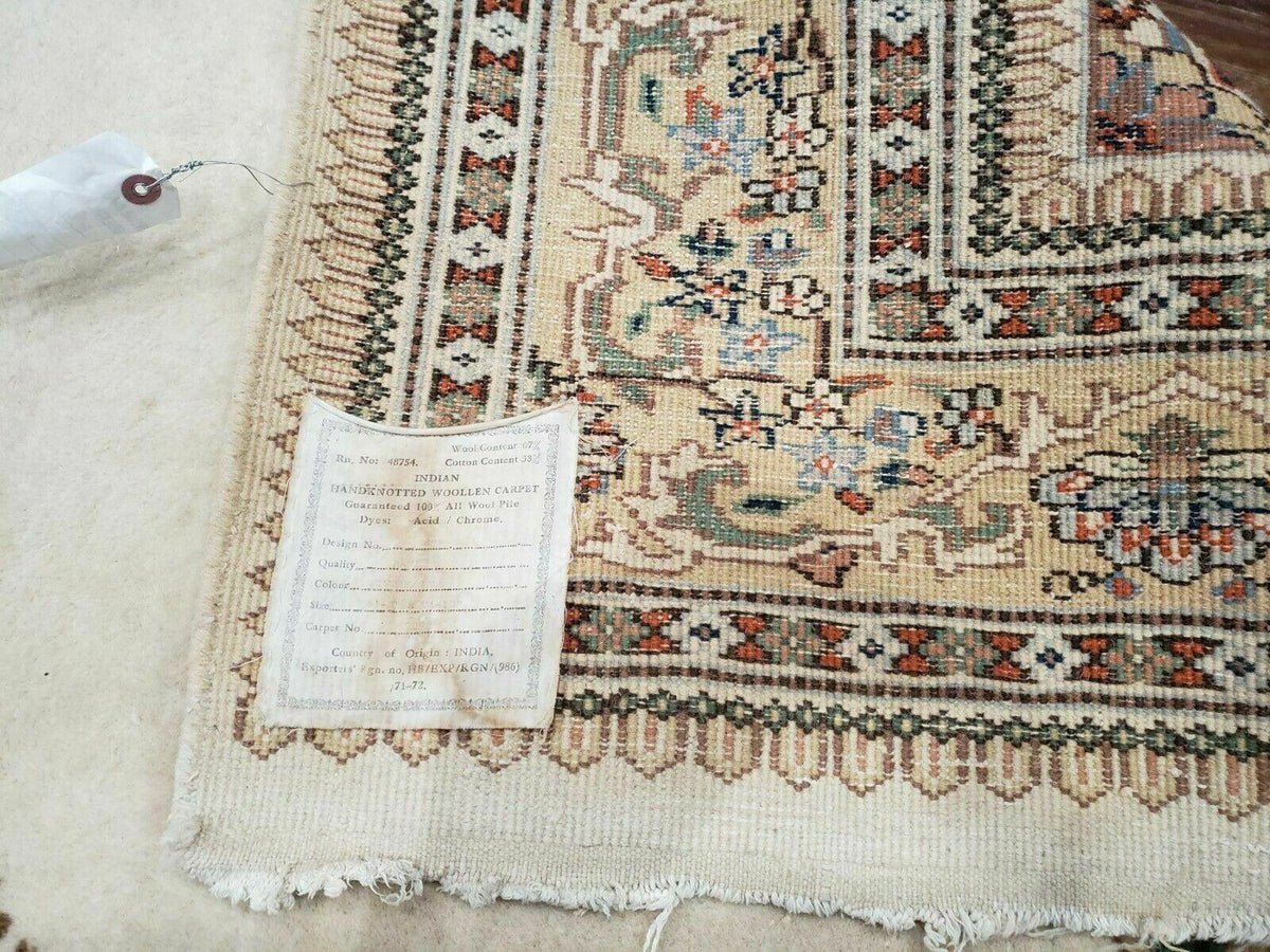 6' X 9' Vintage Handmade India Open Field Tribal Wool Rug Carpet Medallion Nice - Jewel Rugs, view 11