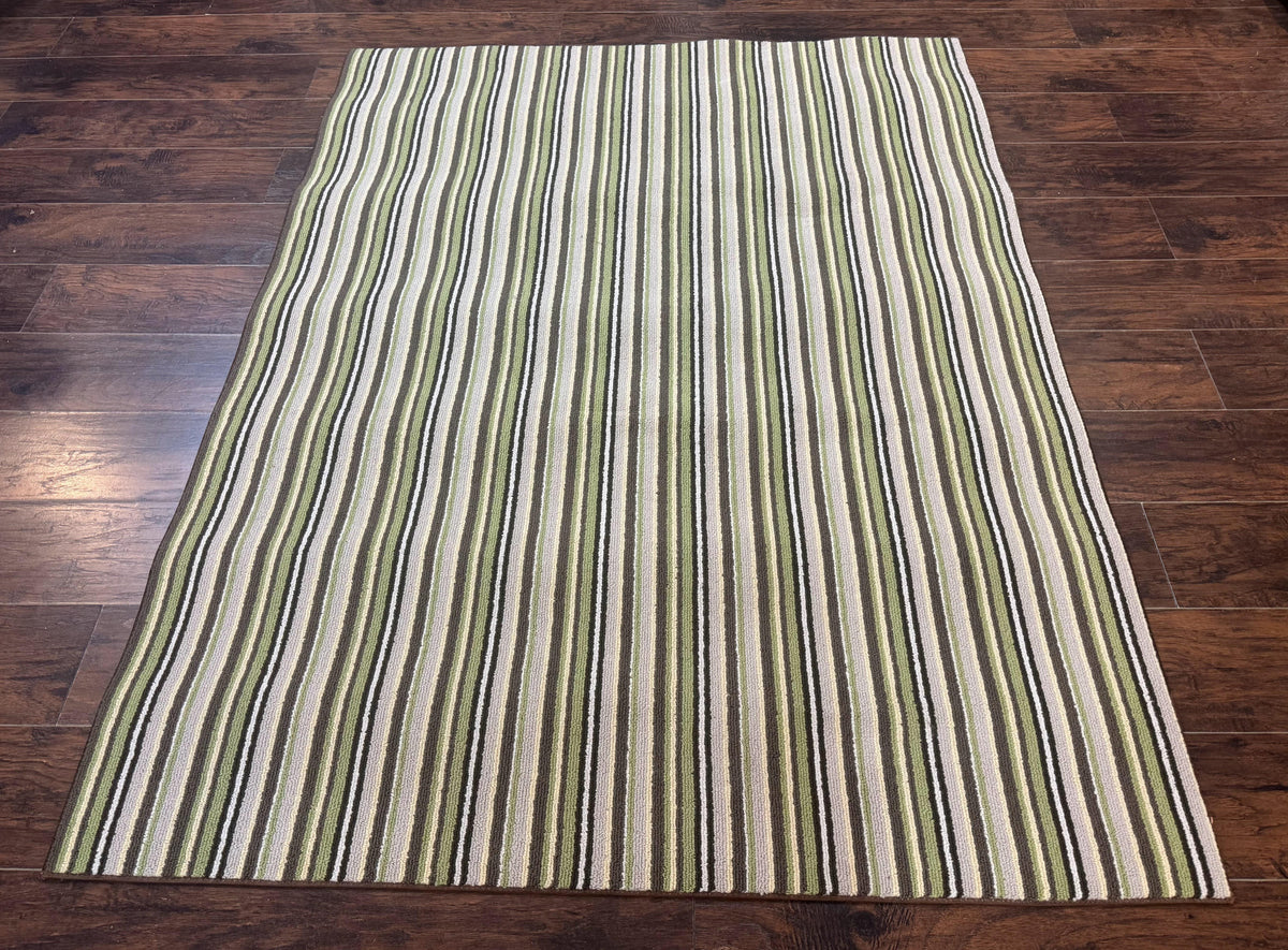 Stark Power Loomed Striped Rug 5x6, Multicolor Vintage Stark Carpet - Jewel Rugs, view 2