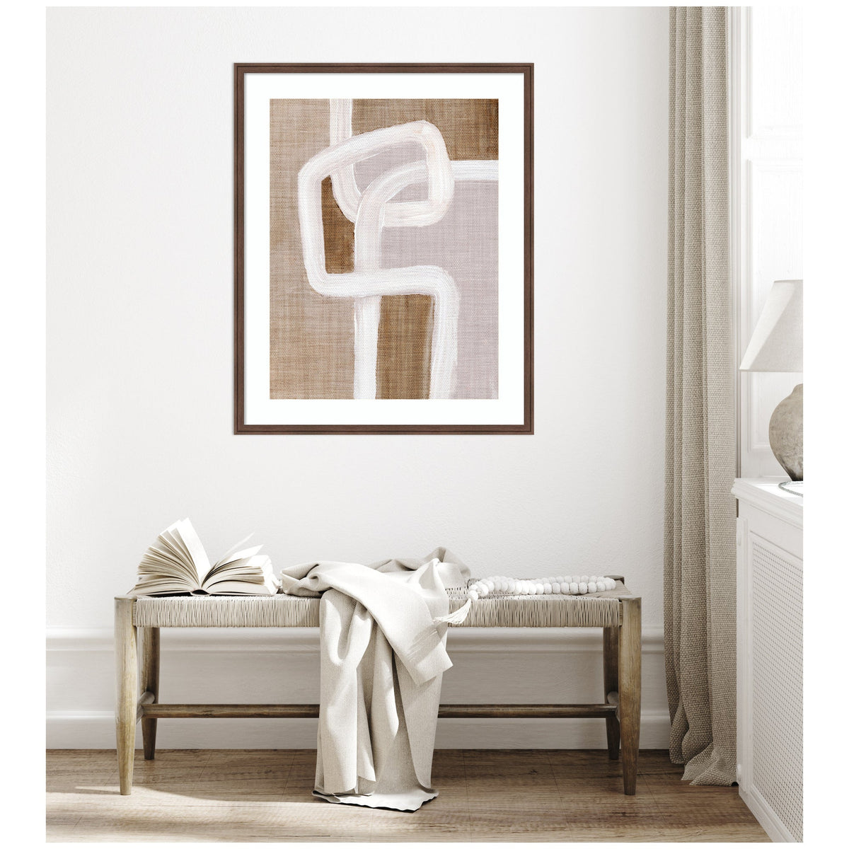 Framed Art rhythmic lines l by Nikita Jariwala