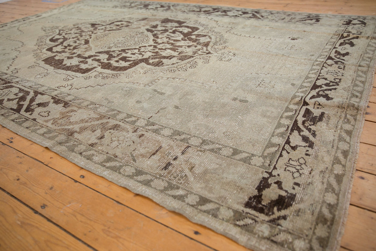 7x10 Vintage Distressed Oushak Carpet