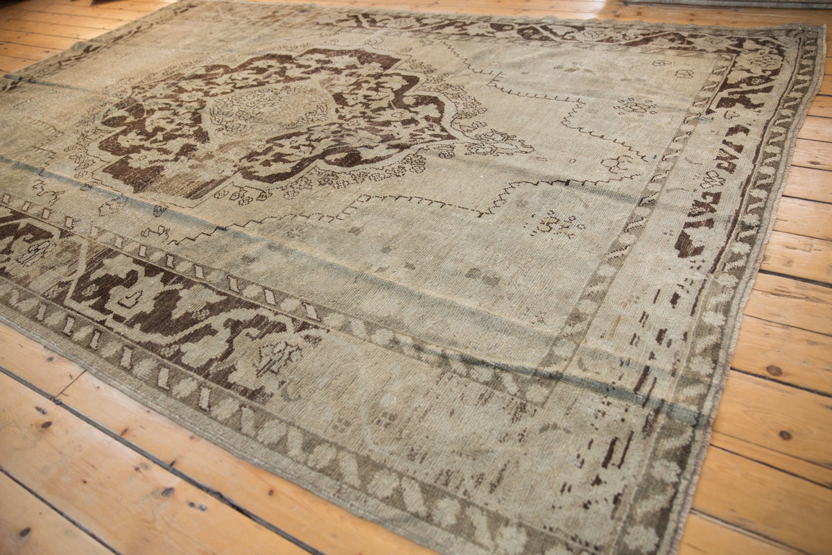 7x10 Vintage Distressed Oushak Carpet