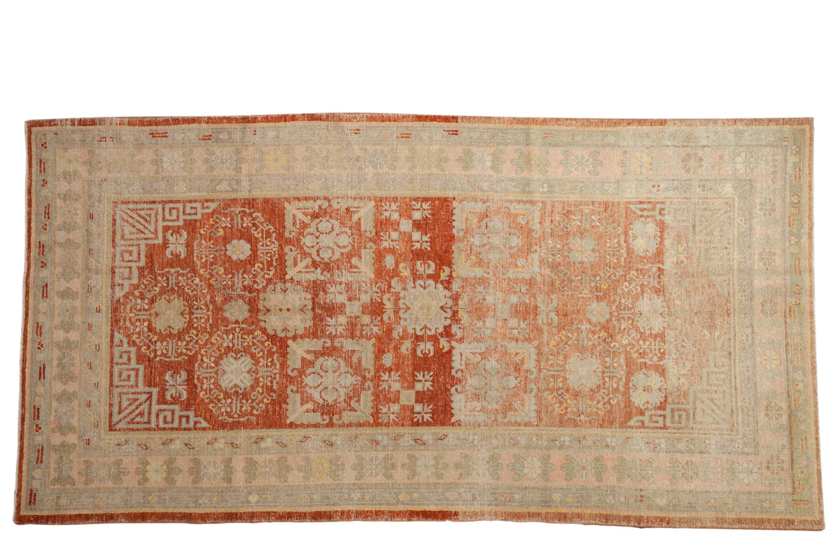 4.5x9.5 Vintage Distressed Khotan Rug Runner
