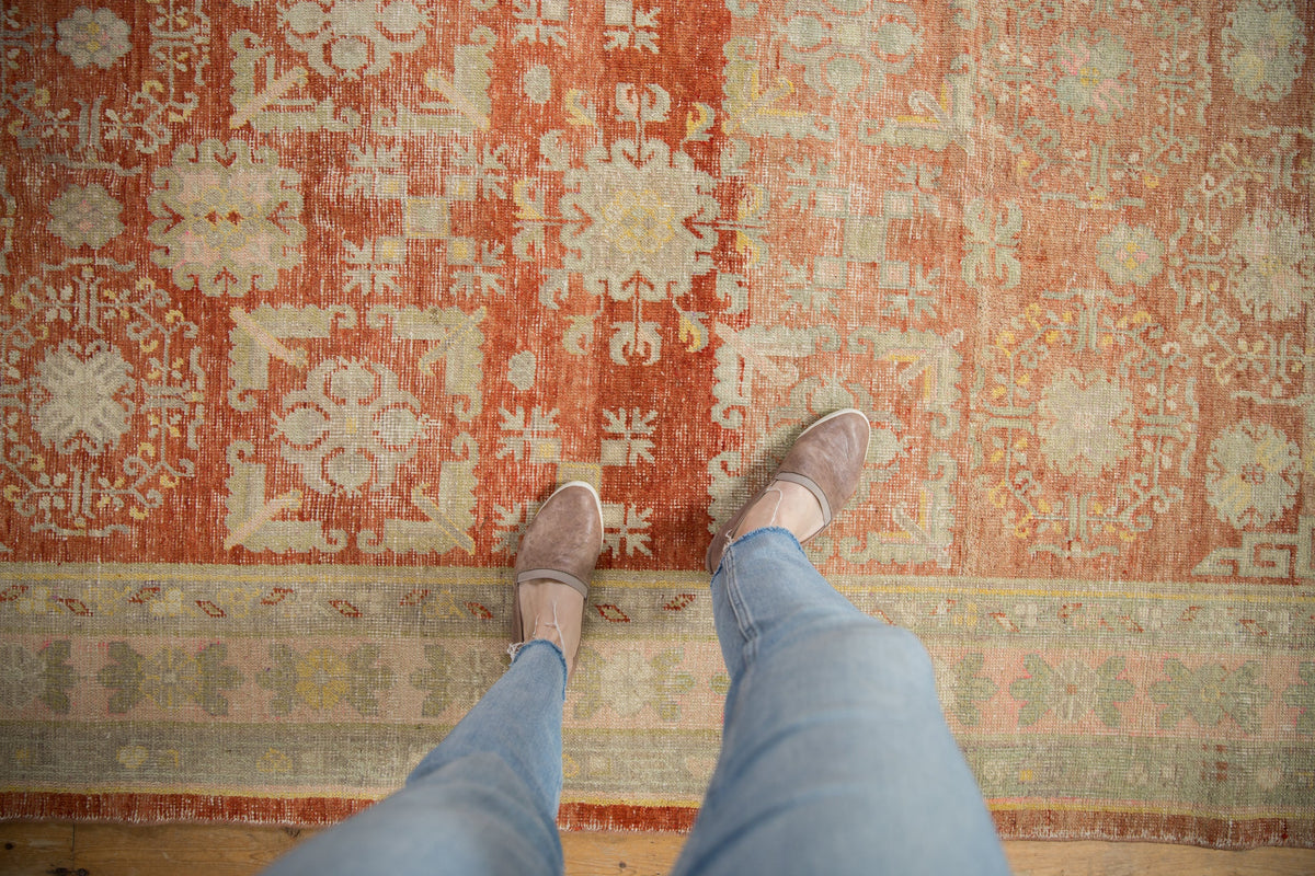 4.5x9.5 Vintage Distressed Khotan Rug Runner