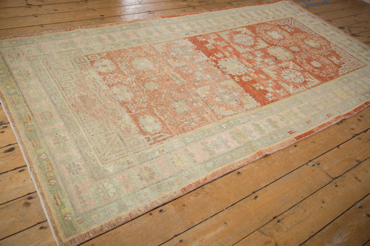 4.5x9.5 Vintage Distressed Khotan Rug Runner