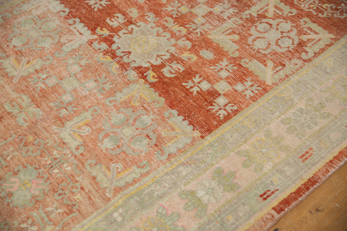 4.5x9.5 Vintage Distressed Khotan Rug Runner