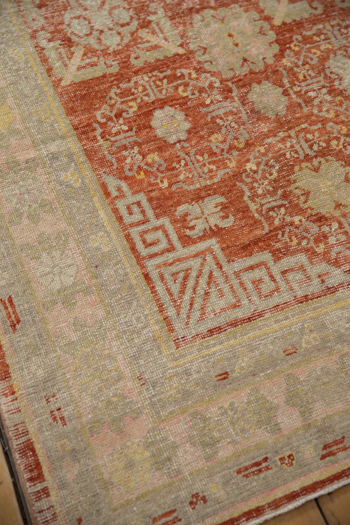 4.5x9.5 Vintage Distressed Khotan Rug Runner