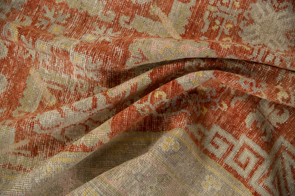 4.5x9.5 Vintage Distressed Khotan Rug Runner
