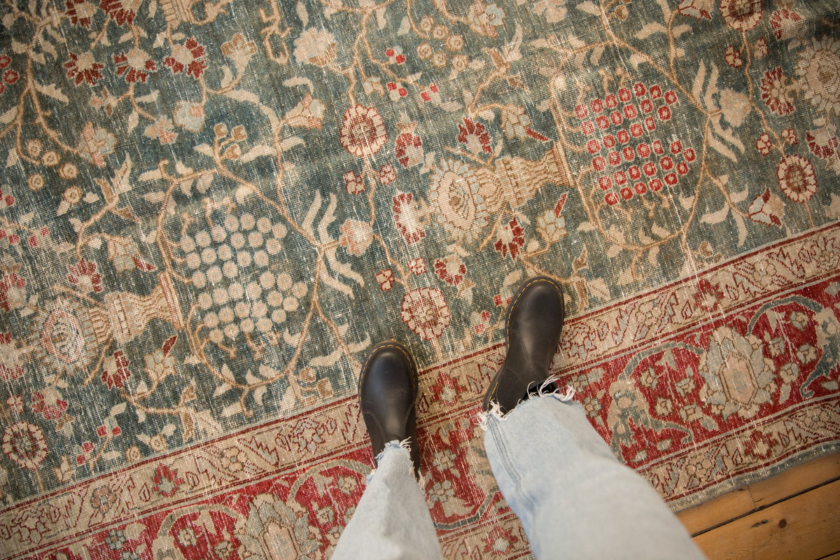 8x11.5 Vintage Distressed Tabriz Carpet