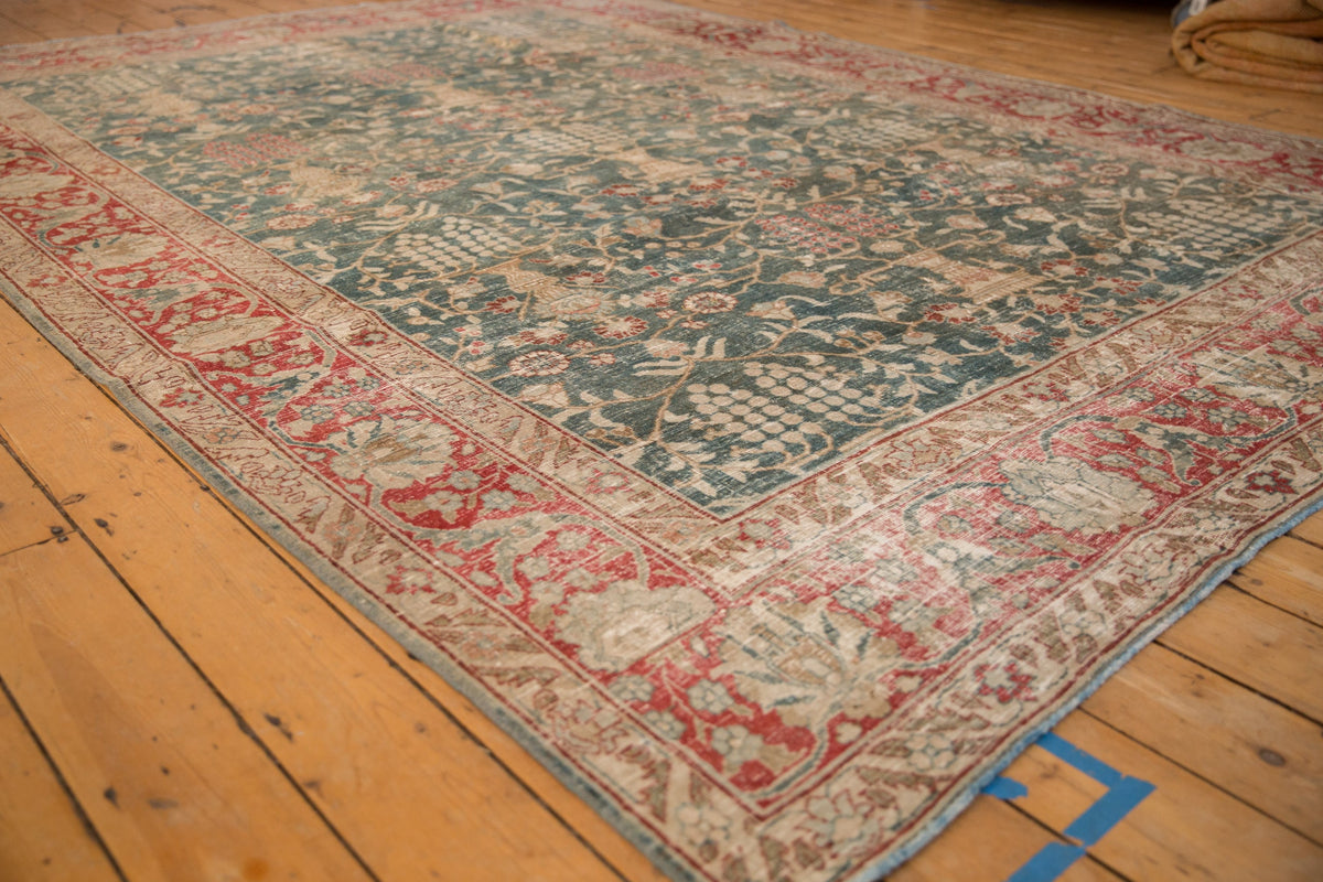 8x11.5 Vintage Distressed Tabriz Carpet