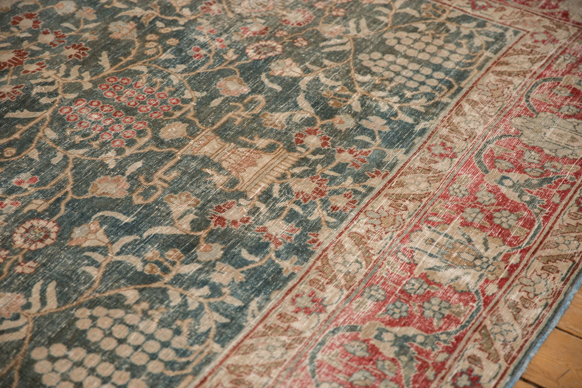 8x11.5 Vintage Distressed Tabriz Carpet