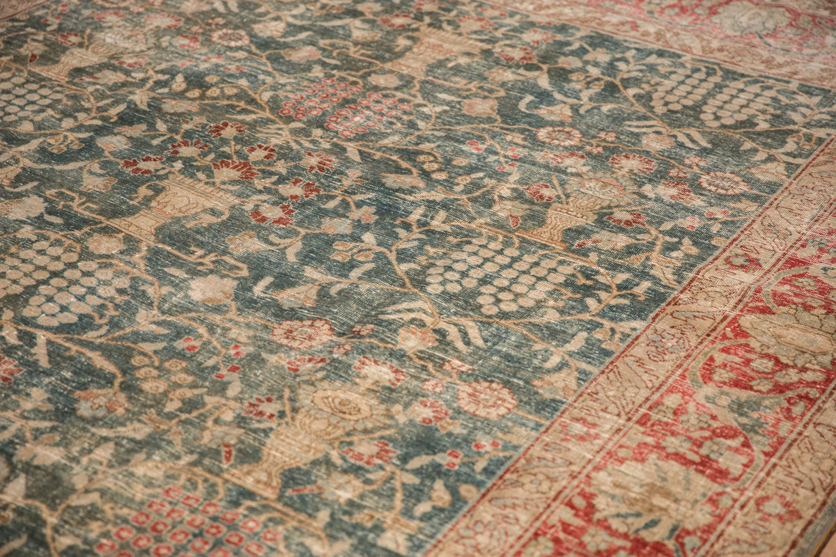 8x11.5 Vintage Distressed Tabriz Carpet