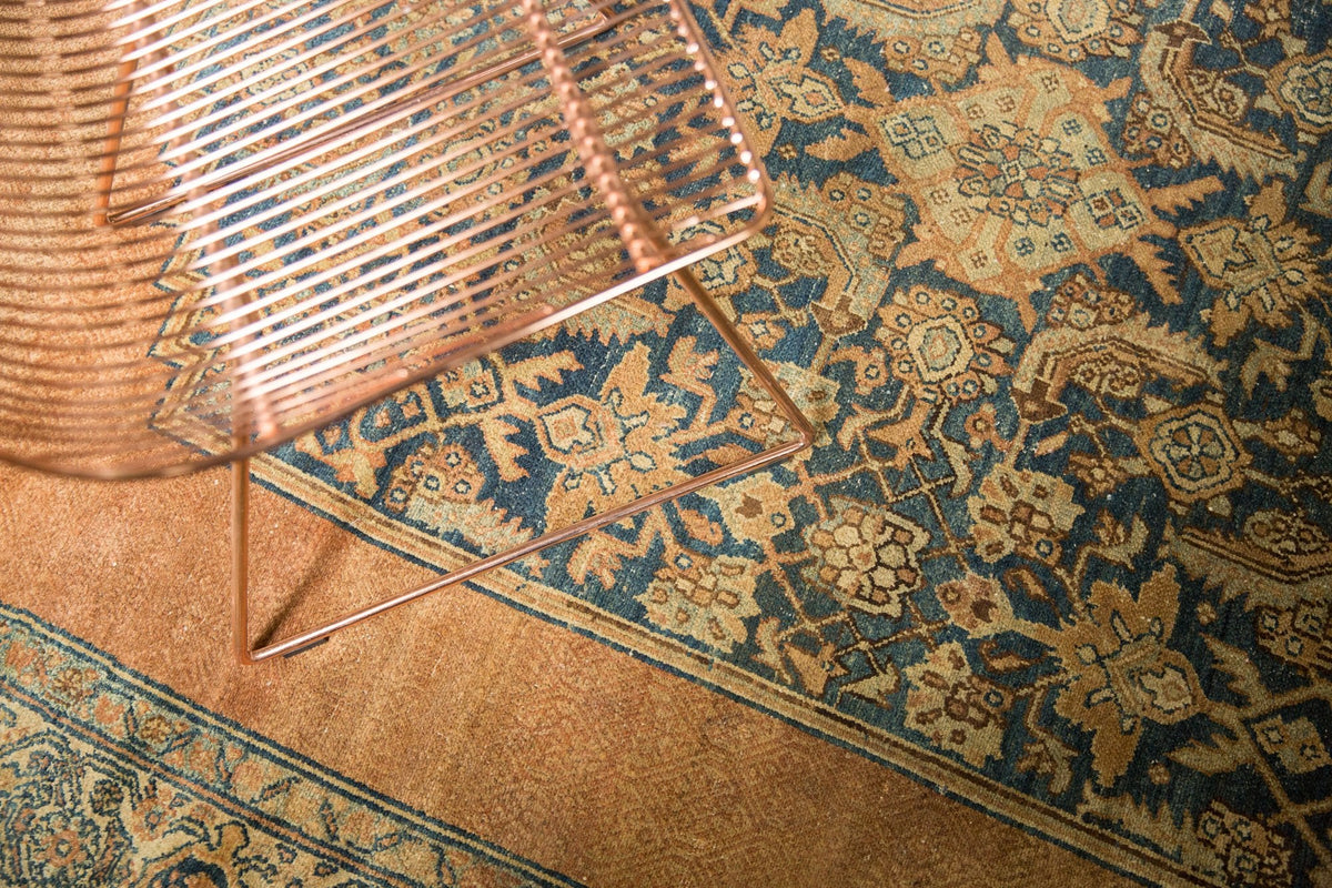 12.5x20 Antique Distressed Bibikabad Carpet