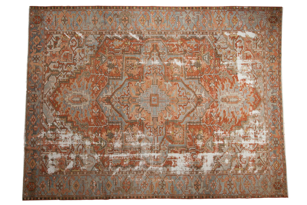 8x11 Antique Distressed Karaja Carpet