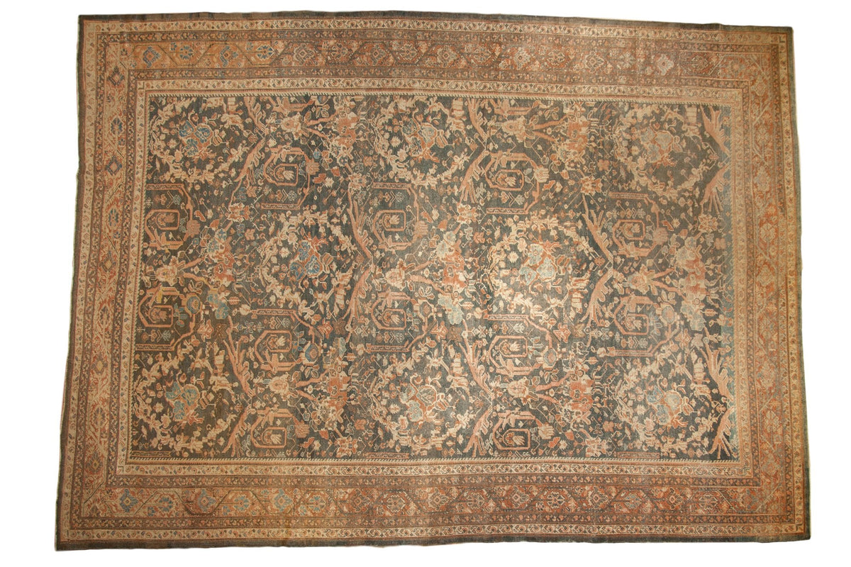 11x15.5 Vintage Distressed Mahal Carpet