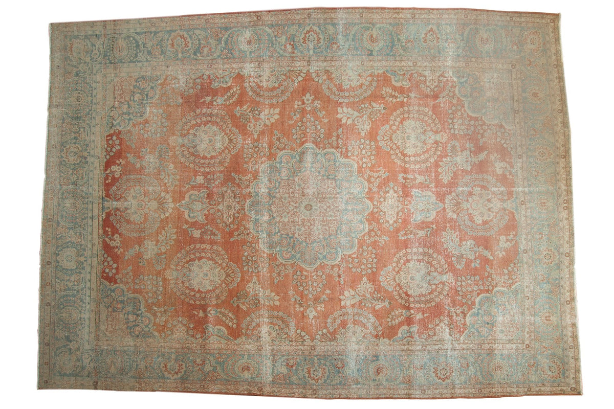 9.5x13.5 Vintage Distressed Mahal Carpet