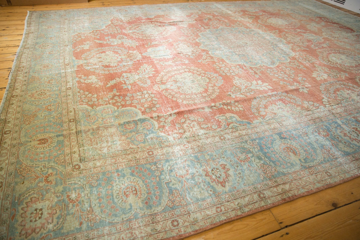 9.5x13.5 Vintage Distressed Mahal Carpet