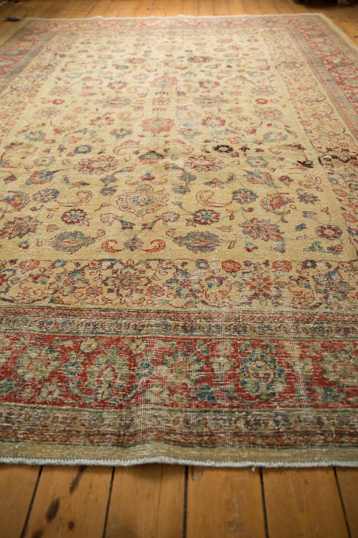 8.5x12 Vintage Distressed Tabriz Carpet