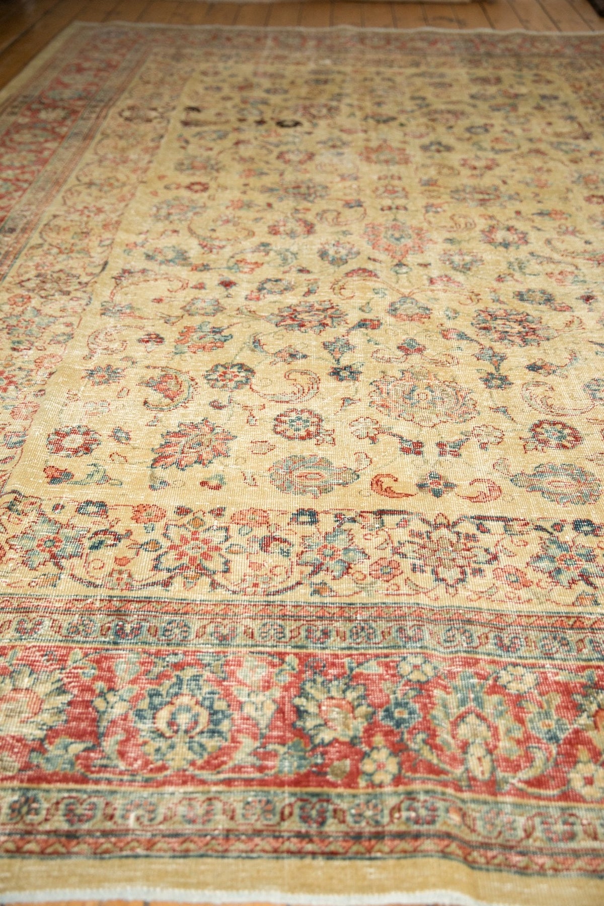 8.5x12 Vintage Distressed Tabriz Carpet