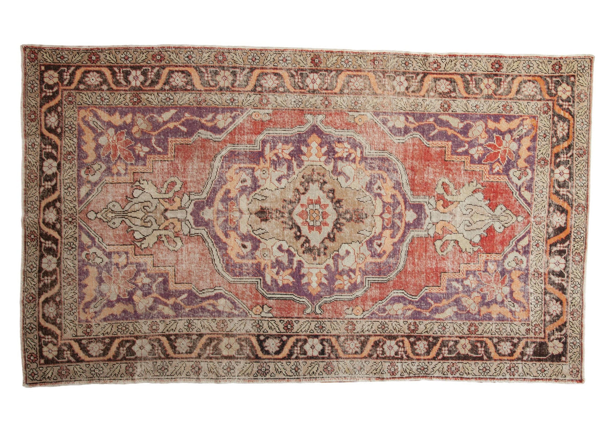 6.5x10.5 Vintage Distressed Oushak Carpet