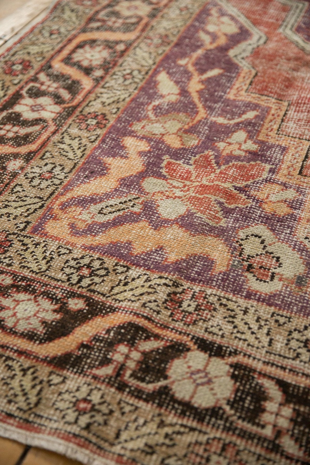 6.5x10.5 Vintage Distressed Oushak Carpet