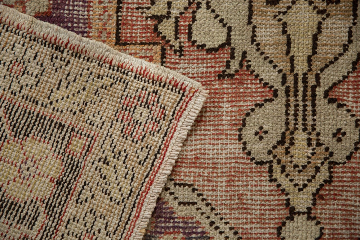 6.5x10.5 Vintage Distressed Oushak Carpet