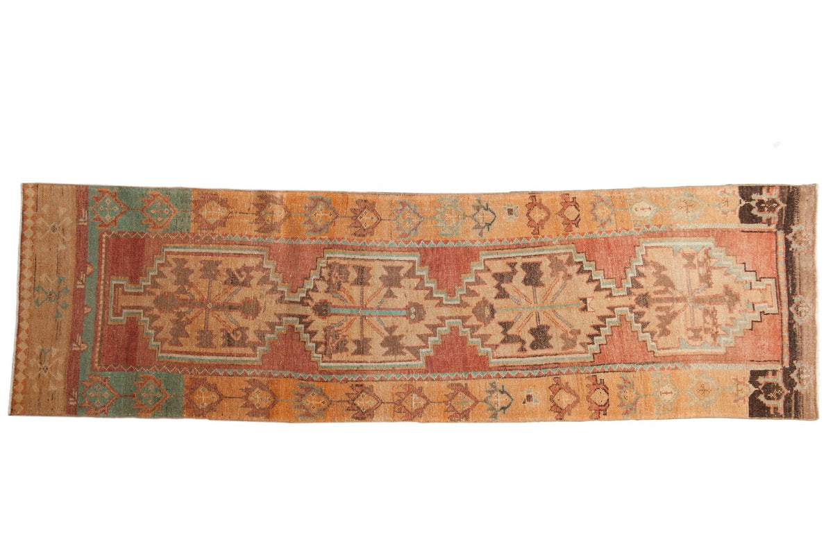 3x10 Vintage Distressed Oushak Rug Runner