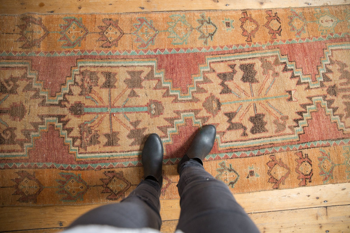 3x10 Vintage Distressed Oushak Rug Runner