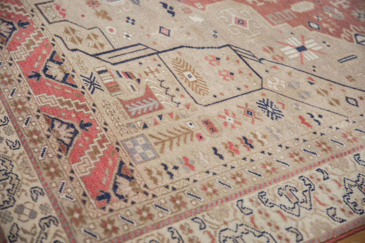 6x9.5 Vintage Distressed Oushak Carpet