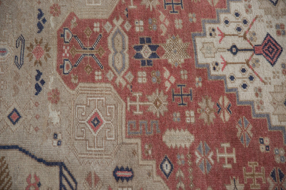 6x9.5 Vintage Distressed Oushak Carpet