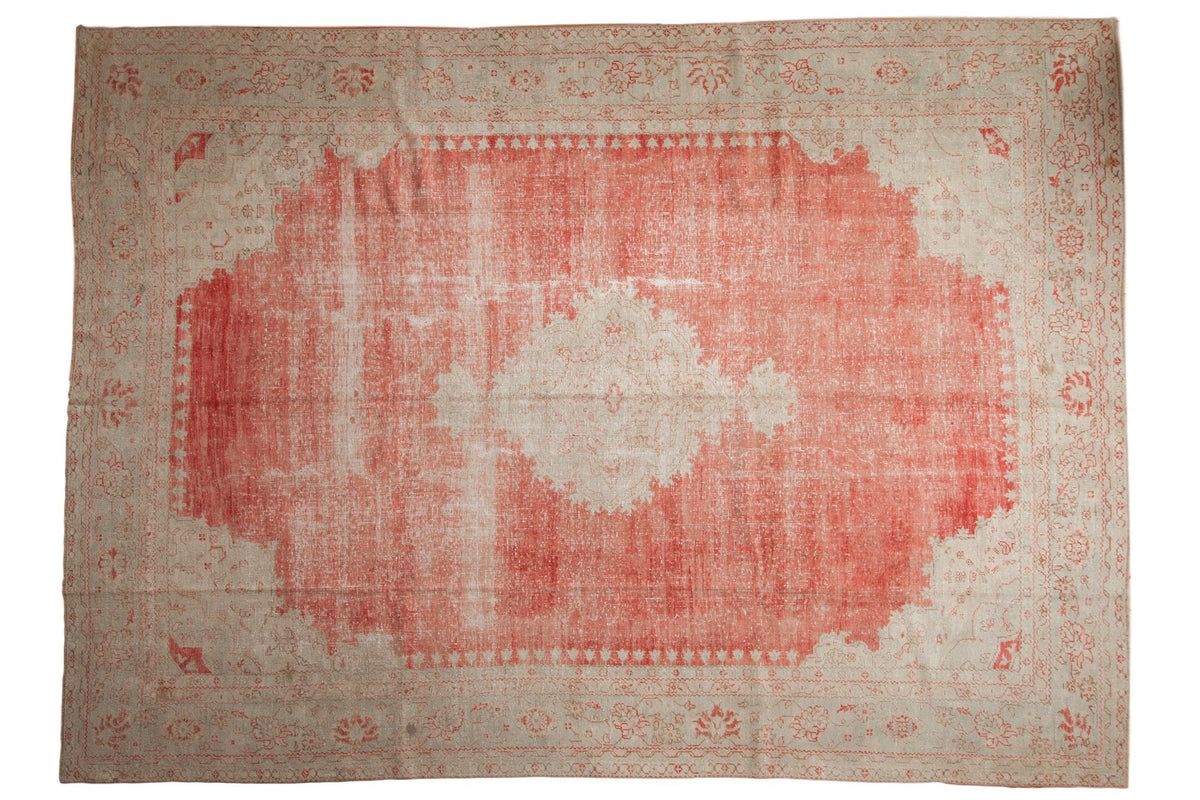 10x14 Vintage Distressed Oushak Carpet