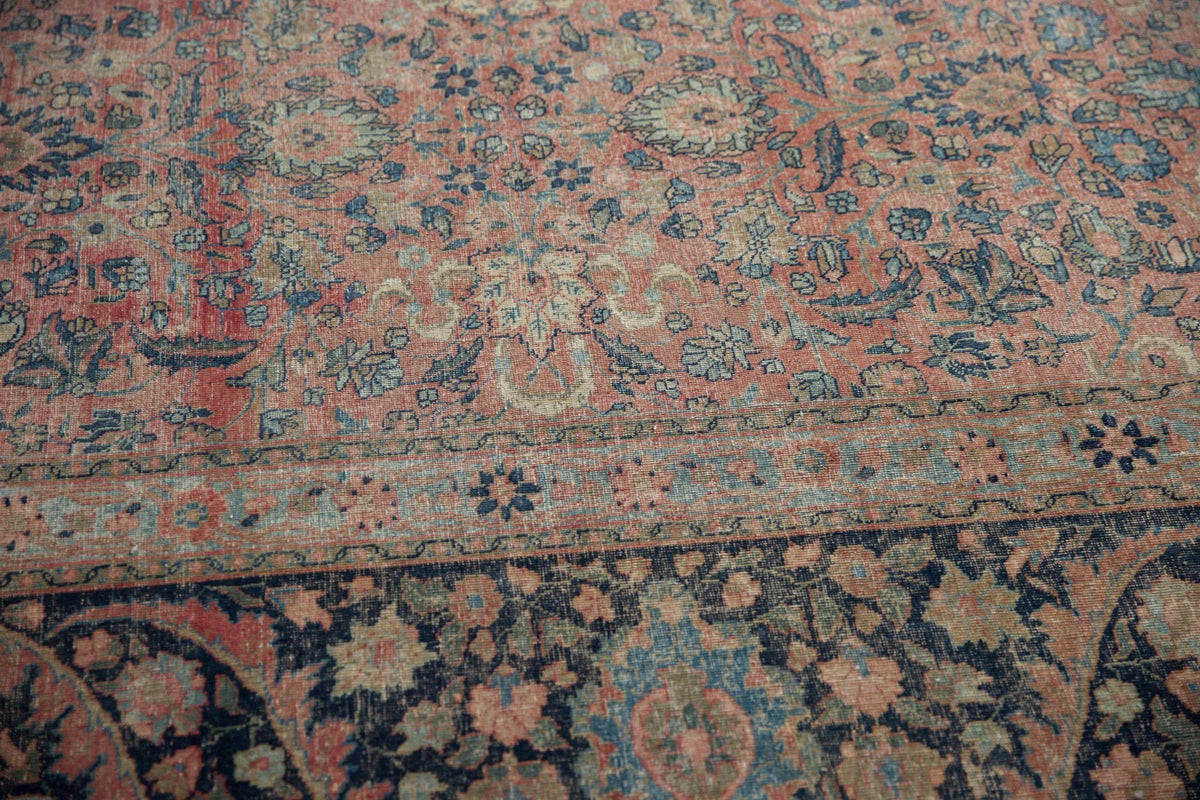 13x18 Vintage Distressed Tabriz Carpet