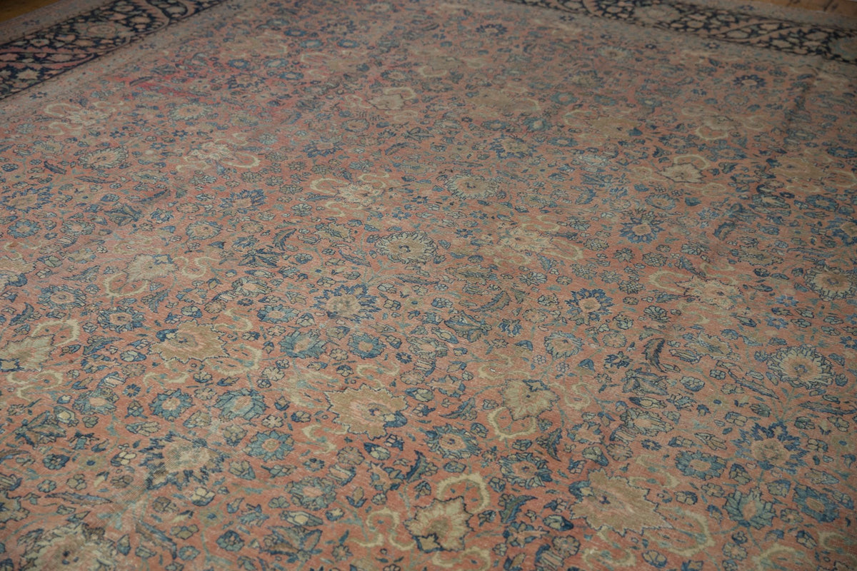 13x18 Vintage Distressed Tabriz Carpet