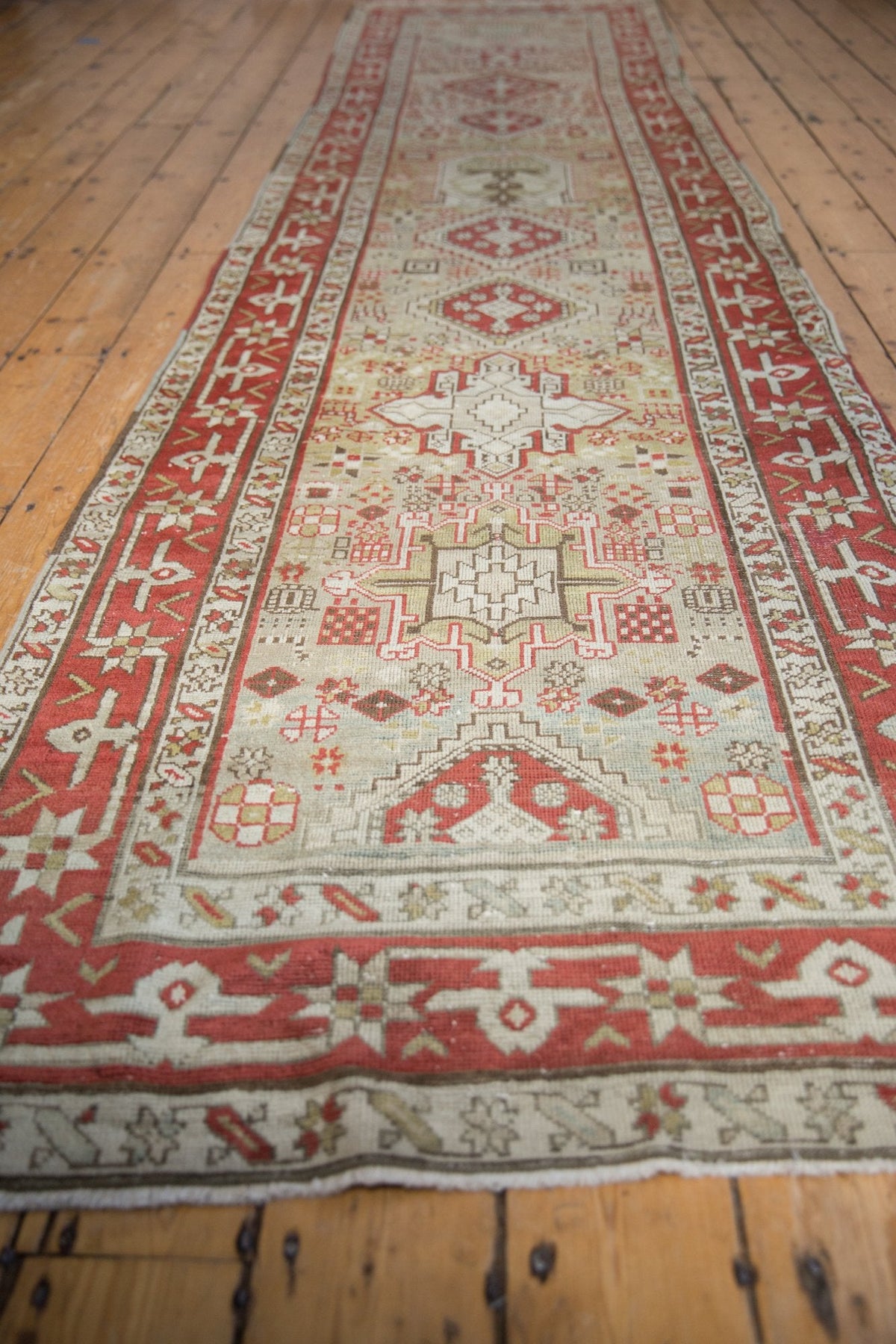 3x13 Vintage Distressed Karaja Rug Runner