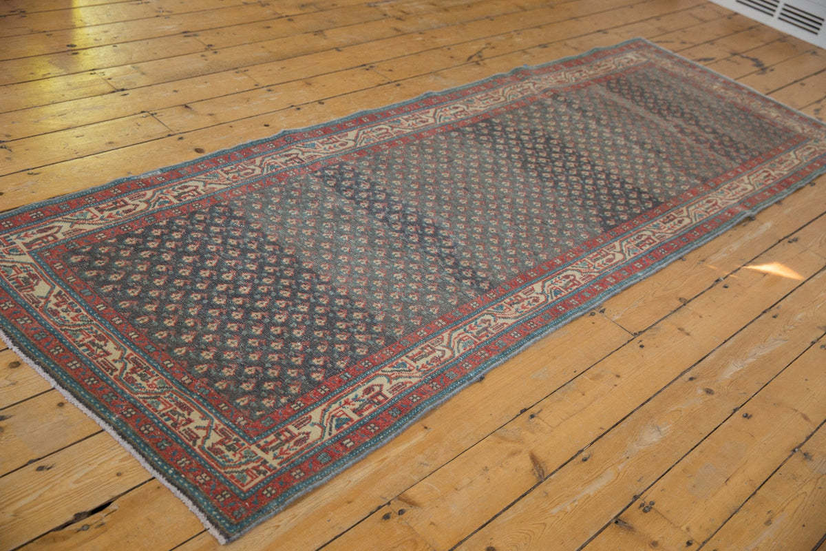 3.5x9.5 Vintage Distressed Serbend Rug Runner